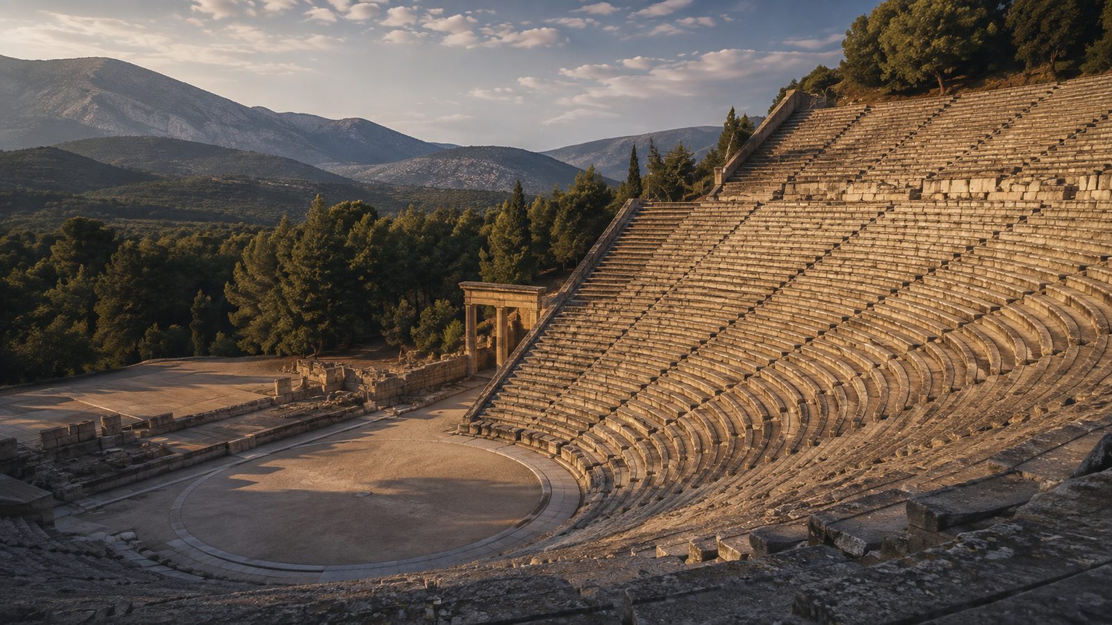 The ancient theatre of Epidaurus, Greece